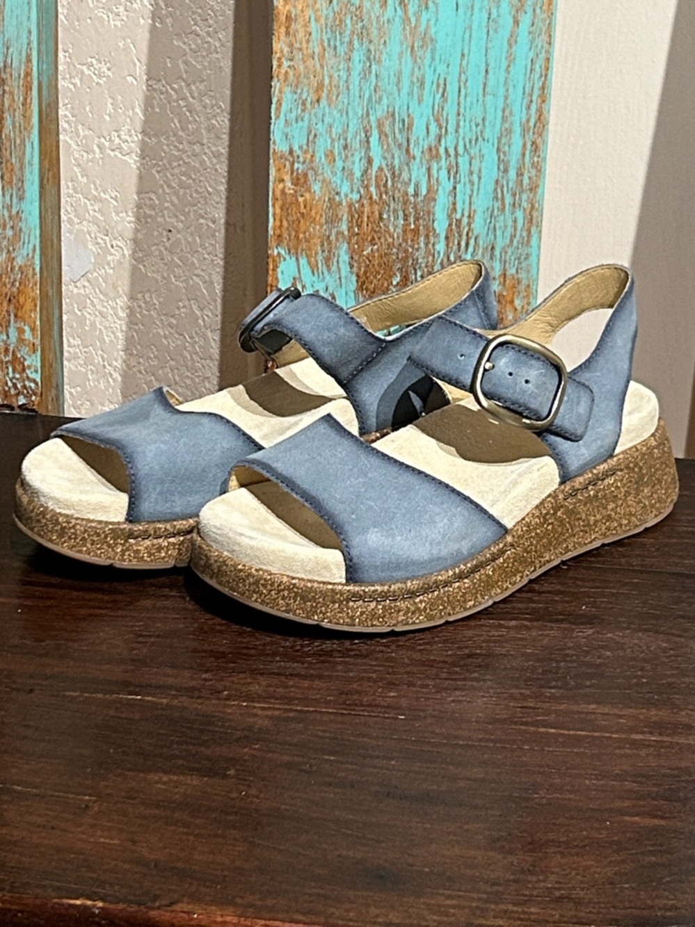 Dansko Bianca Suede Wedge Sandal - Picture 2 of 8